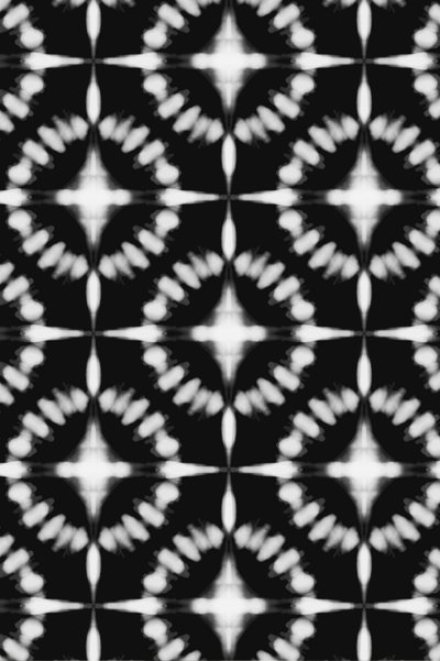 Monochroom shibori-patroon door Fun Qui