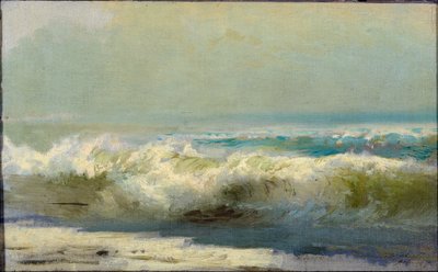 Surfen in Jalta door Fyodor Alexandrovich Vasilyev