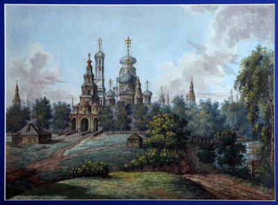 Het klooster van Nieuw Jeruzalem door Fyodor Alexeyev