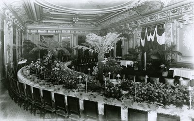 Interieur van de Metropolitan Club door G.P. Hall und Sohn