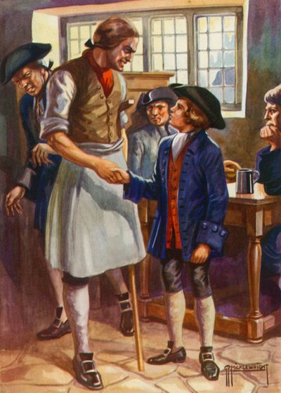 Illustratie voor Schateiland door Robert Louis Stevenson door G.P. Micklewright