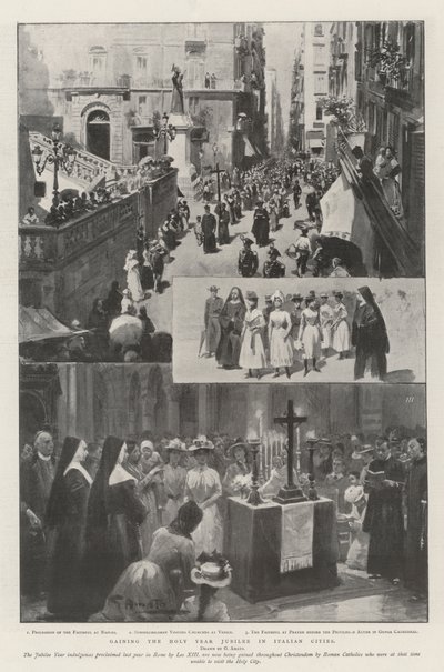 Het Heilige Jaar Jubileum behalen in Italiaanse steden door G.S. Amato