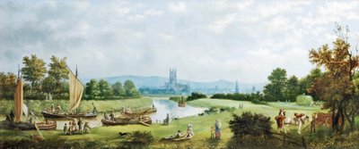 Glorieuze zomer, Gloucester vanuit het noordwesten, 1879 door G. F. Walton