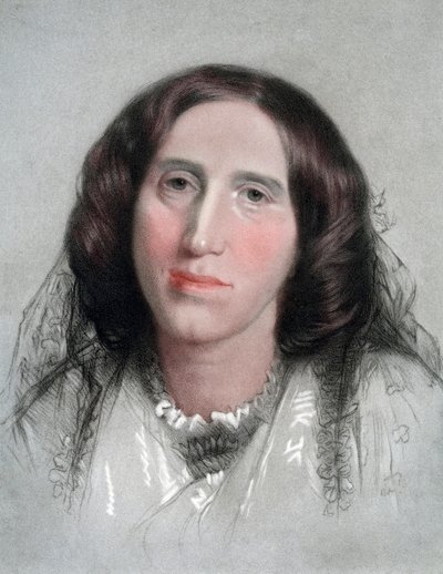George Eliot, Engelse romanschrijver, 19e eeuw door G Sidney Hunt