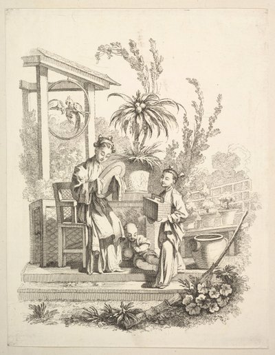 De Toilette, ca. 1742 door Gabriel Huquier