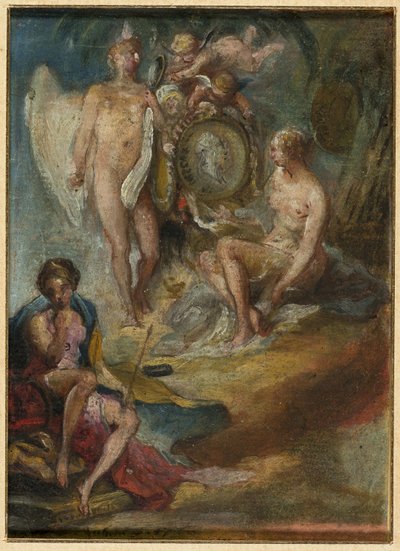 Allegorie door Gabriel Jacques de Saint Aubin