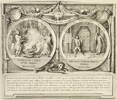 Verdrijving van de jezuïeten door Gabriel Jacques de Saint Aubin