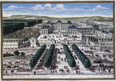 Kasteel van Sceaux (tuinen van Le ours), door Perelle door Gabriel Perelle