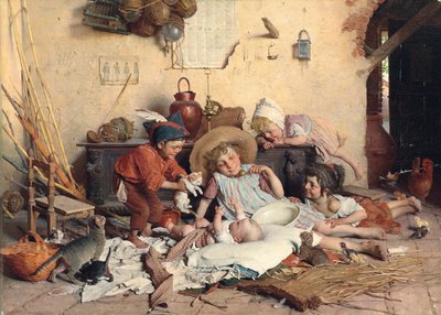 De kleine mama, tweede helft van de 19e eeuw door Gaetano Chierici