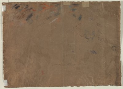 Schets van een Hoofd (verso) door Gaetano Gandolfi