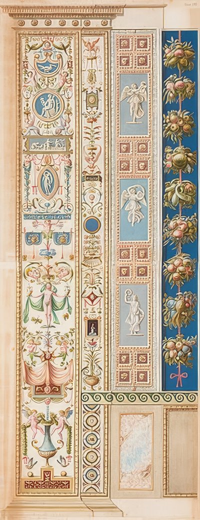 Pilaster Loggia XII (versiering die uit een vat groeit) door Gaetano Savorelli