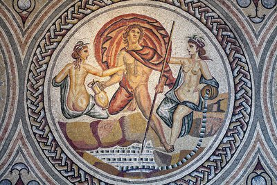 Mozaïek van Hylas en de Nimfen. door Gallo-Roman Gallo-Roman