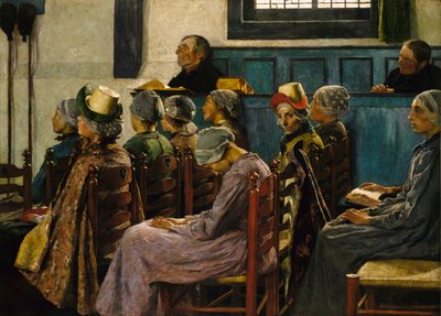 De Preek door Gari Melchers