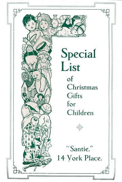 Speciale lijst van kerstcadeaus voor kinderen, 1917 door Garratt and Atkinson