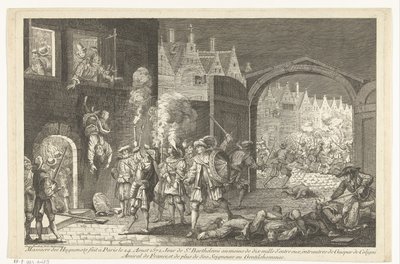 Bartholomeusnacht, 1572 door Gaspar Bouttats