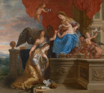 Die Krönung der heiligen Rosalia door Gaspar De Crayer