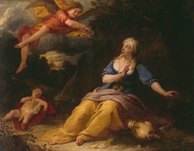 Hagar in de woestijn door Gaspar De Crayer