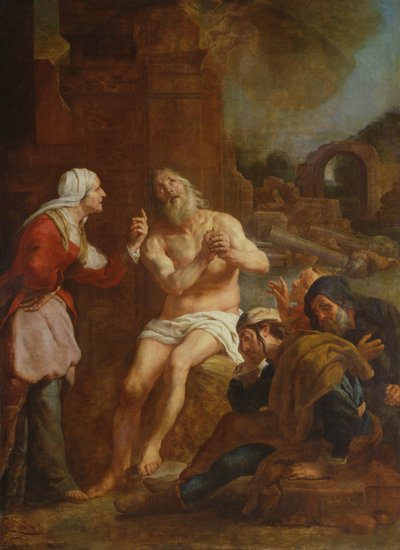 Job geconfronteerd met tegenspoed, 1619 door Gaspar De Crayer
