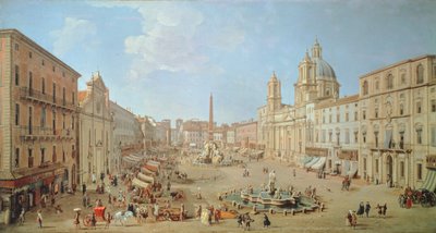 Rome, Piazza Navona door Gaspar van Wittel