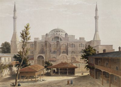 Hagia Sophia, Constantinopel, uitgegeven 1852 door Gaspard Fossati