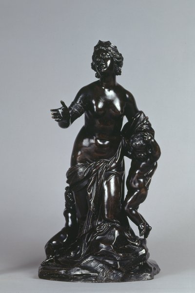 Latona en haar kinderen, Apollo en Diana, ca. 1671 (brons met gelakte patina) door Gaspard Marsy
