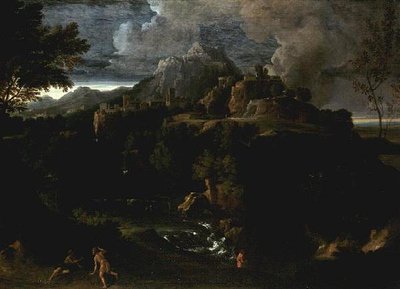 Landschap met Figuren door Gaspard Poussin Dughet