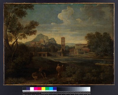 Landschap met figuren, voor 1675 door Gaspard Poussin Dughet