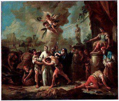 Het martelaarschap van Sint Laurentius door Gaspare Diziani
