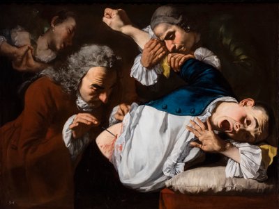 De operatie, circa 1753/54 (Olieverf op doek) door Gaspare Traversi