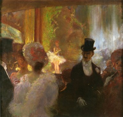 In de muziekhal door Gaston de la Touche