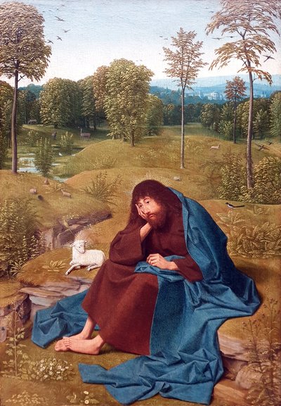 Johannes de Doper in de woestijn door Geertgen Tot sint Jans
