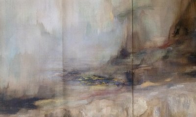 Mistig abstract landschap door Gemma Bardot