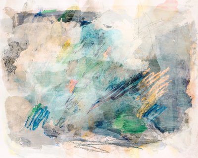 Rustig blauwgroen abstract door Gemma Bardot