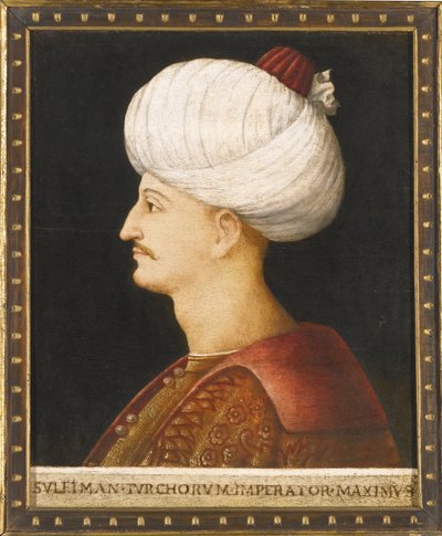 Sultan Suleiman I de Prachtige, ca. 1520 door Gentile Bellini