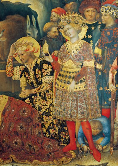 Aanbidding der Wijzen (detail) door Gentile da Fabriano