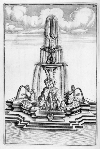 Fonteinontwerp, 1664 door Georg Andreas Bockler