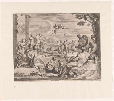 Bacchanaal door Georg Andreas Wolfgang