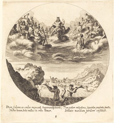 Jupiter en de goden door Georg Andreas Wolfgang the Elder