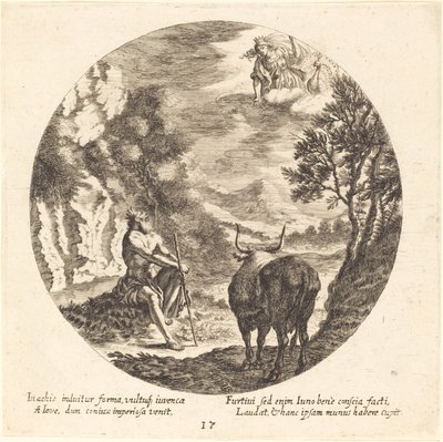 Jupiter Verandert Io in een Koe door Georg Andreas Wolfgang the Elder