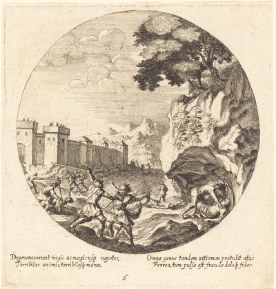 Het ijzeren tijdperk door Georg Andreas Wolfgang the Elder