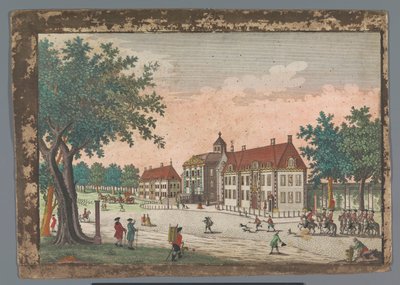 Gezicht op het Paleis Huis ten Bosch te Den Haag door Georg Balthasar Probst