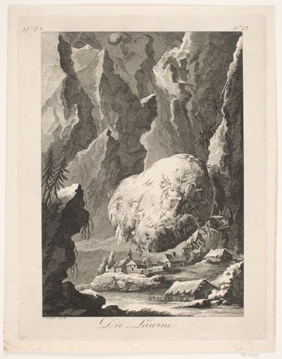De lawine door Georg Christian Schule