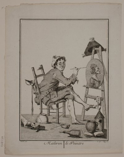 "De schilder" door Georg Christian Schule
