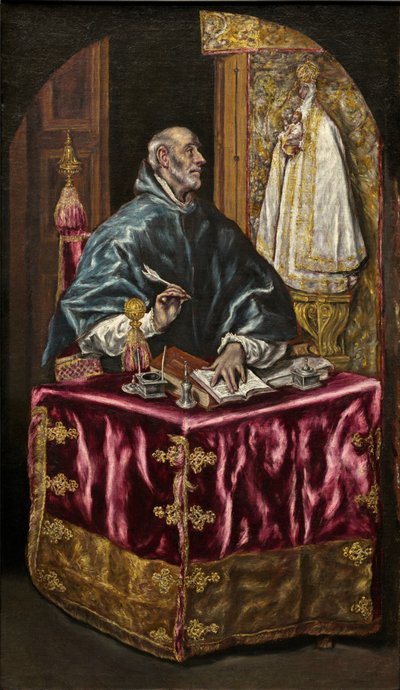 Sint Ildefonso, ca. 1603-1614 (olieverf op doek) door Georg Flegel