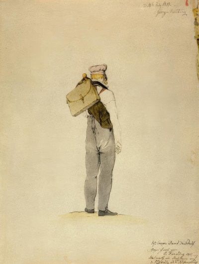C.D. Friedrich op een voetreis in het Reuzengebergte door Georg Friedrich Kersting