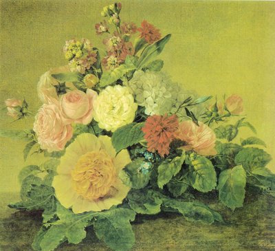 Duits: Blumenstillleben Stilleven met bloemen door Georg Friedrich Kersting