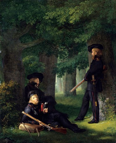 De voorpost door Georg Friedrich Kersting