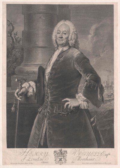 Handelsman in Londen Henry Voguell door Georg Friedrich Schmidt