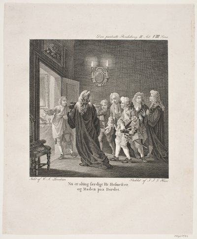 Illustratie voor Holbergs Komedies door Georg Haas