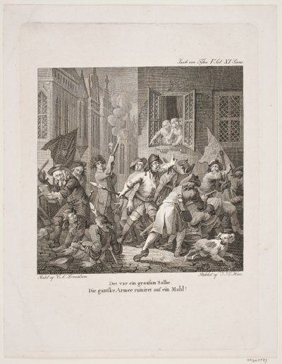Illustratie voor Holbergs Komedies door Georg Haas